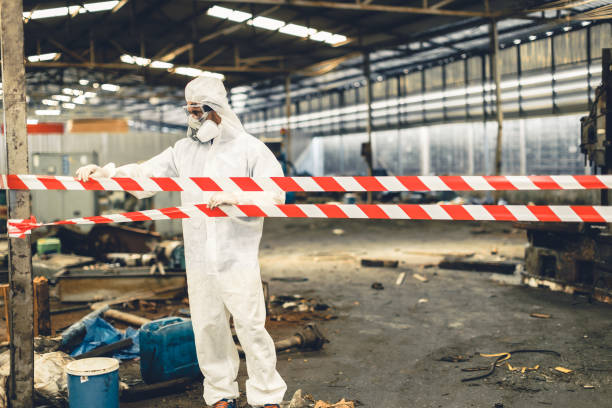 Professional Drug Lab Cleanup technician working in Long Beach, MD